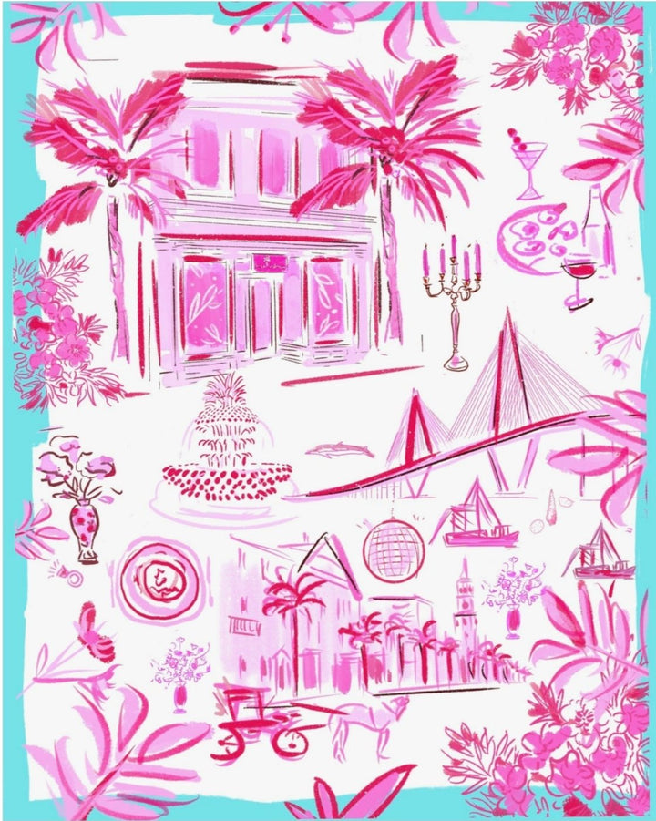 LILLY PULITZER TOILE - Art Print