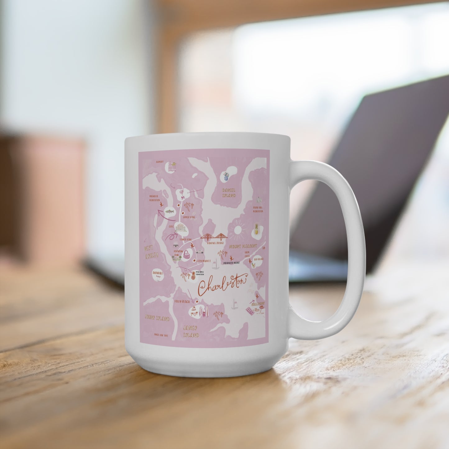 CHARLESTON MAP-Mug