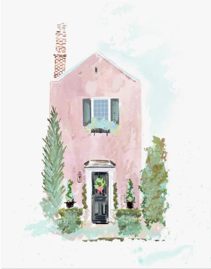 LITTLE PINK HOUSE - Art Print