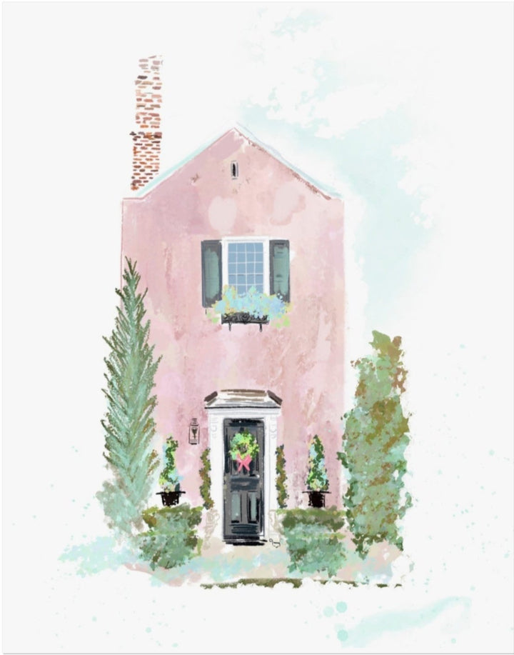 LITTLE PINK HOUSE - Art Print