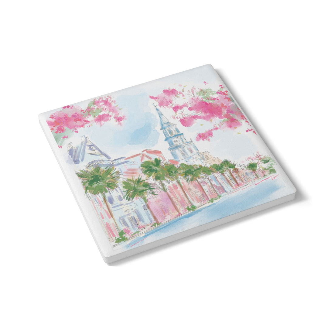 COASTAL SPRING ST - Ceramic Coaster