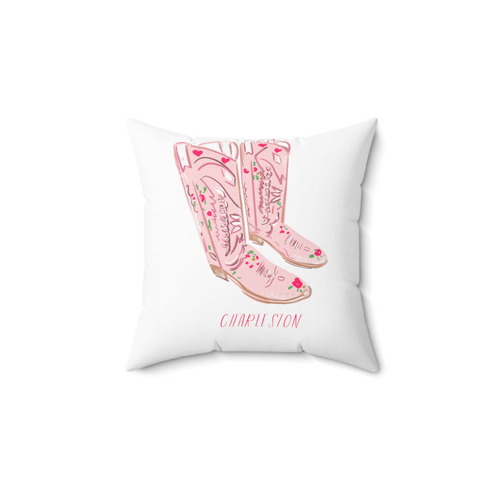 PINK COWBOY BOOT CHARLESTON - Pillow
