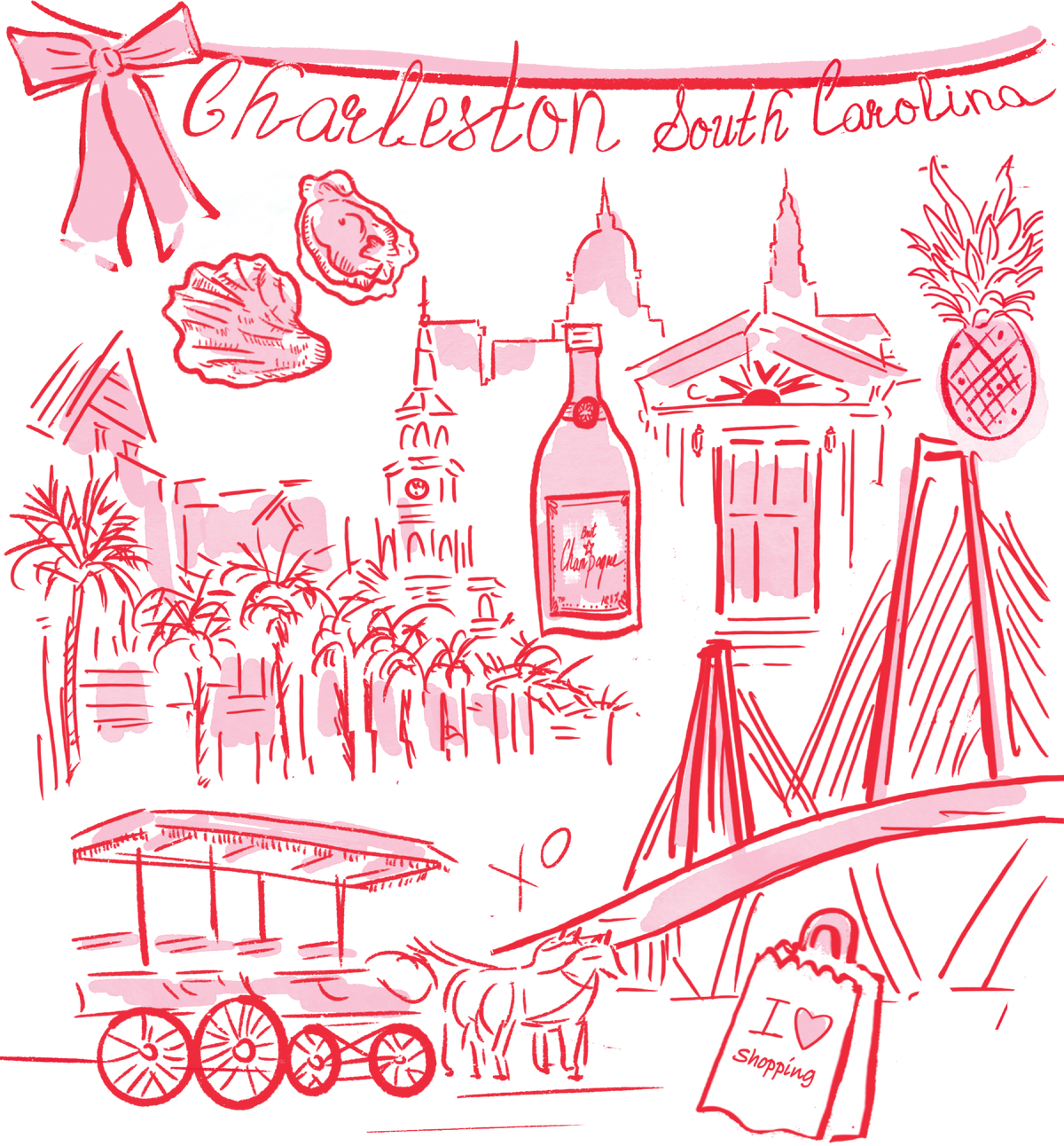 CHARLESTON - Art Print