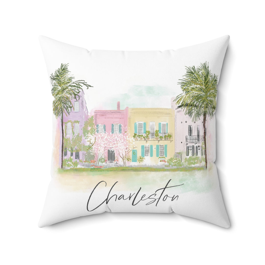 Rainbow Row-Pillow