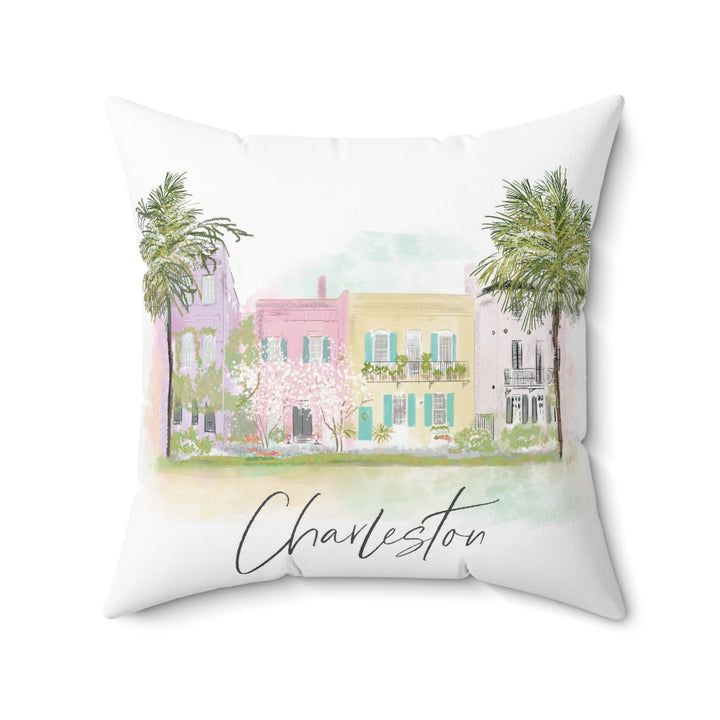 Rainbow Row-Pillow