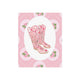 PINK COWBOY BOOTS ROSES- Art Print