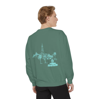 TWO TONED-CHARLESTON SKYLIN-Comfort Colors Crewneck