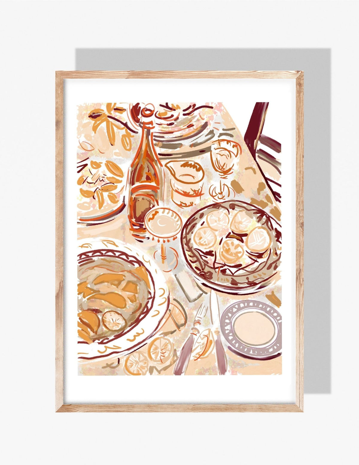 GOLDEN HOUR TABLE - Art Print