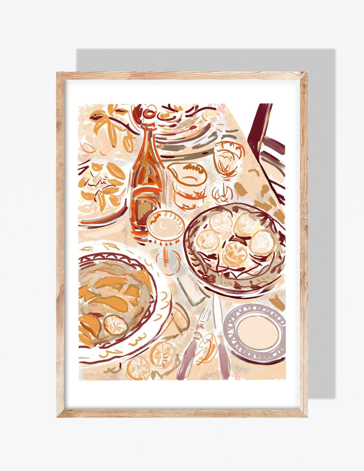 GOLDEN HOUR TABLE - Art Print