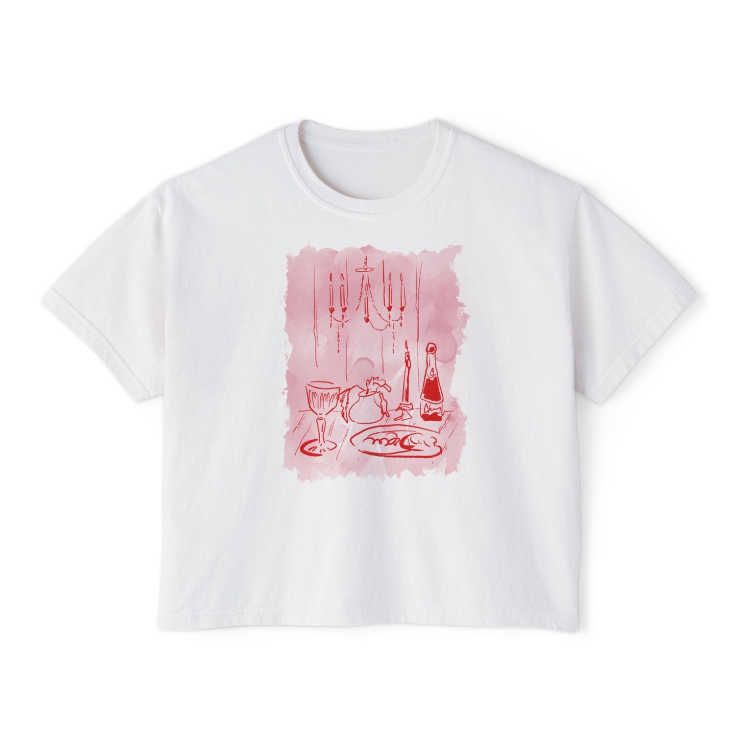 WINE TABLE-Boxy Tee