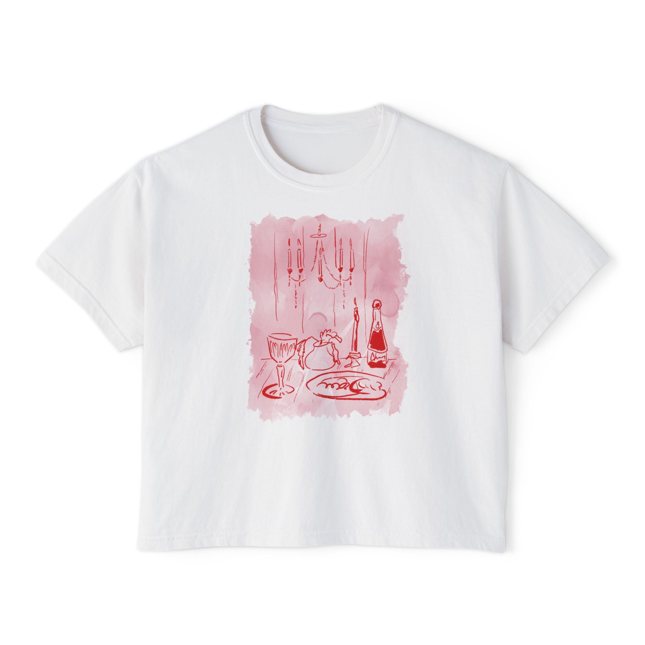 WINE TABLE-Boxy Tee