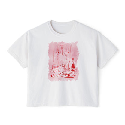WINE TABLE-Boxy Tee