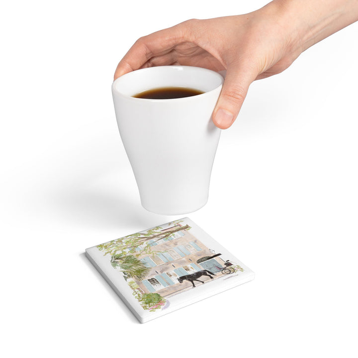 Black Horse-Ceramic Coaster