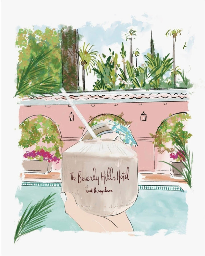BEVERLY HILLS COCONUT - Art Print