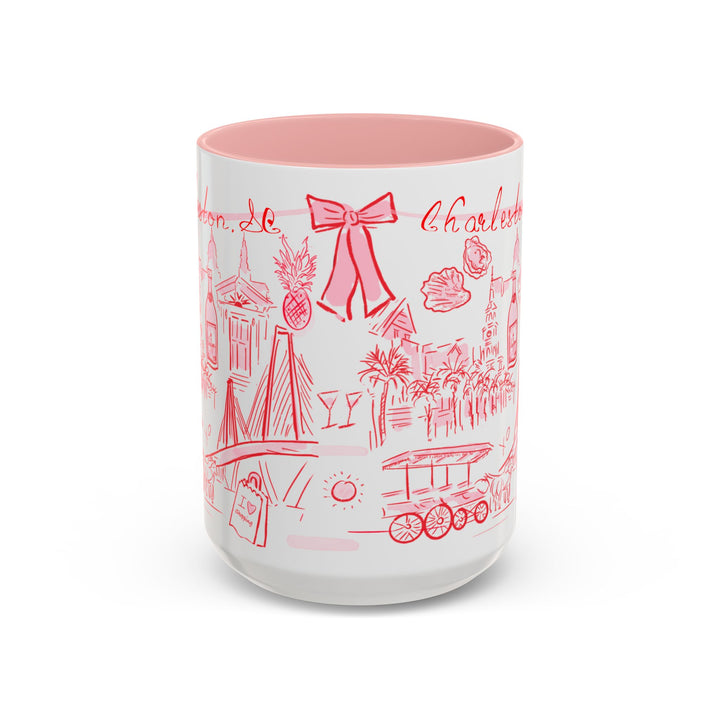 Pink & Red Everything Charleston Mug, 11oz