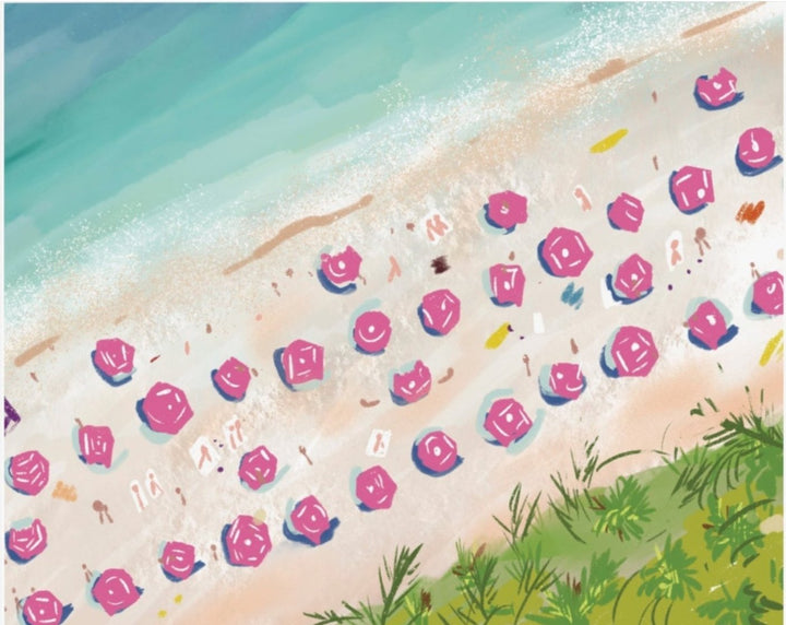 BEACH UMBRELLAS - Art Print