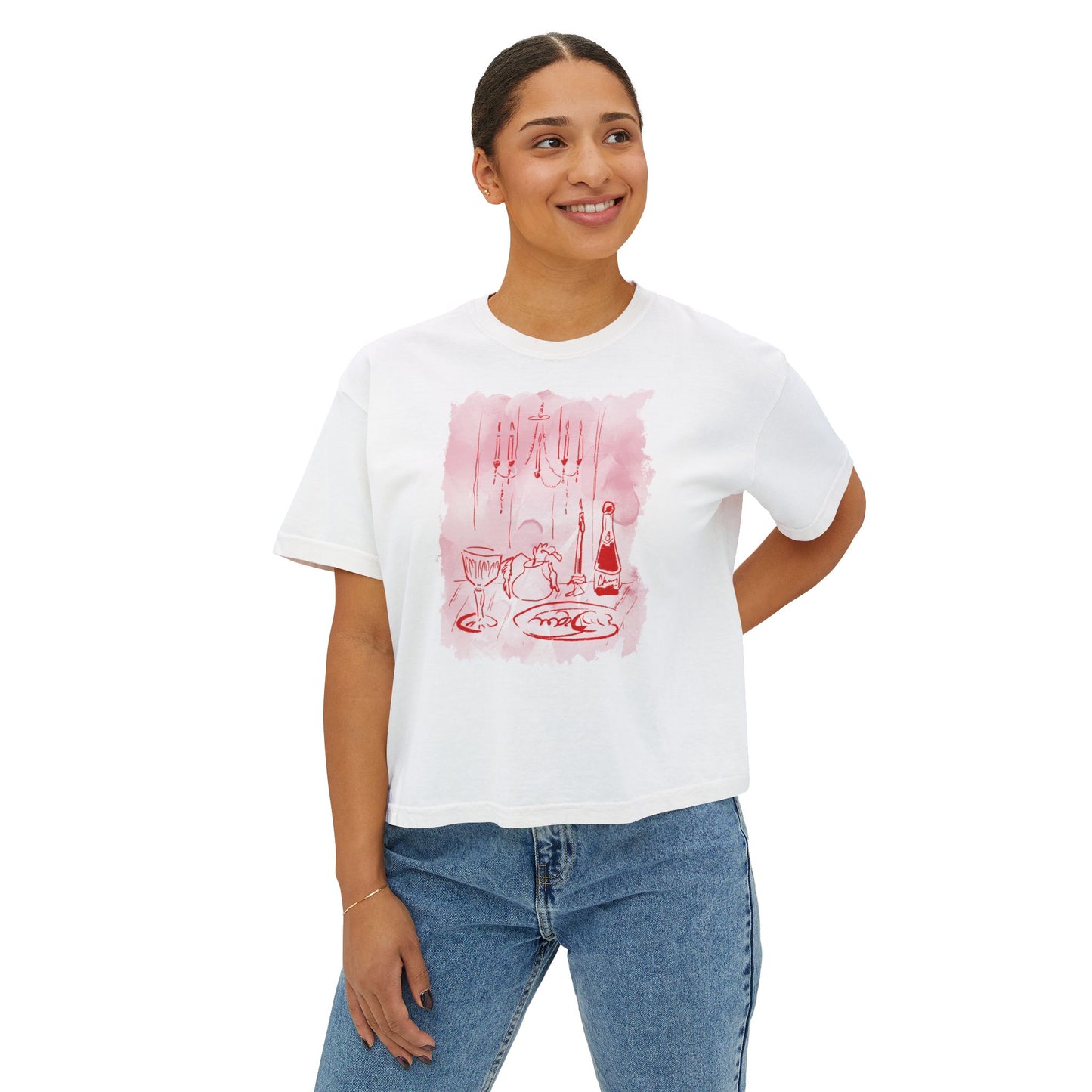 WINE TABLE-Boxy Tee