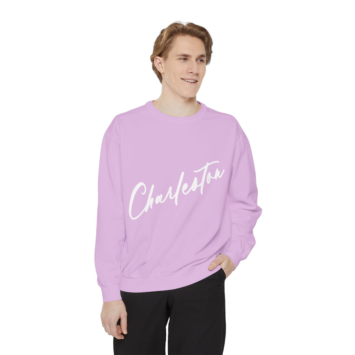 NO PLACE LIKE HOME CHARLESTON-Comfort Colors Crewneck