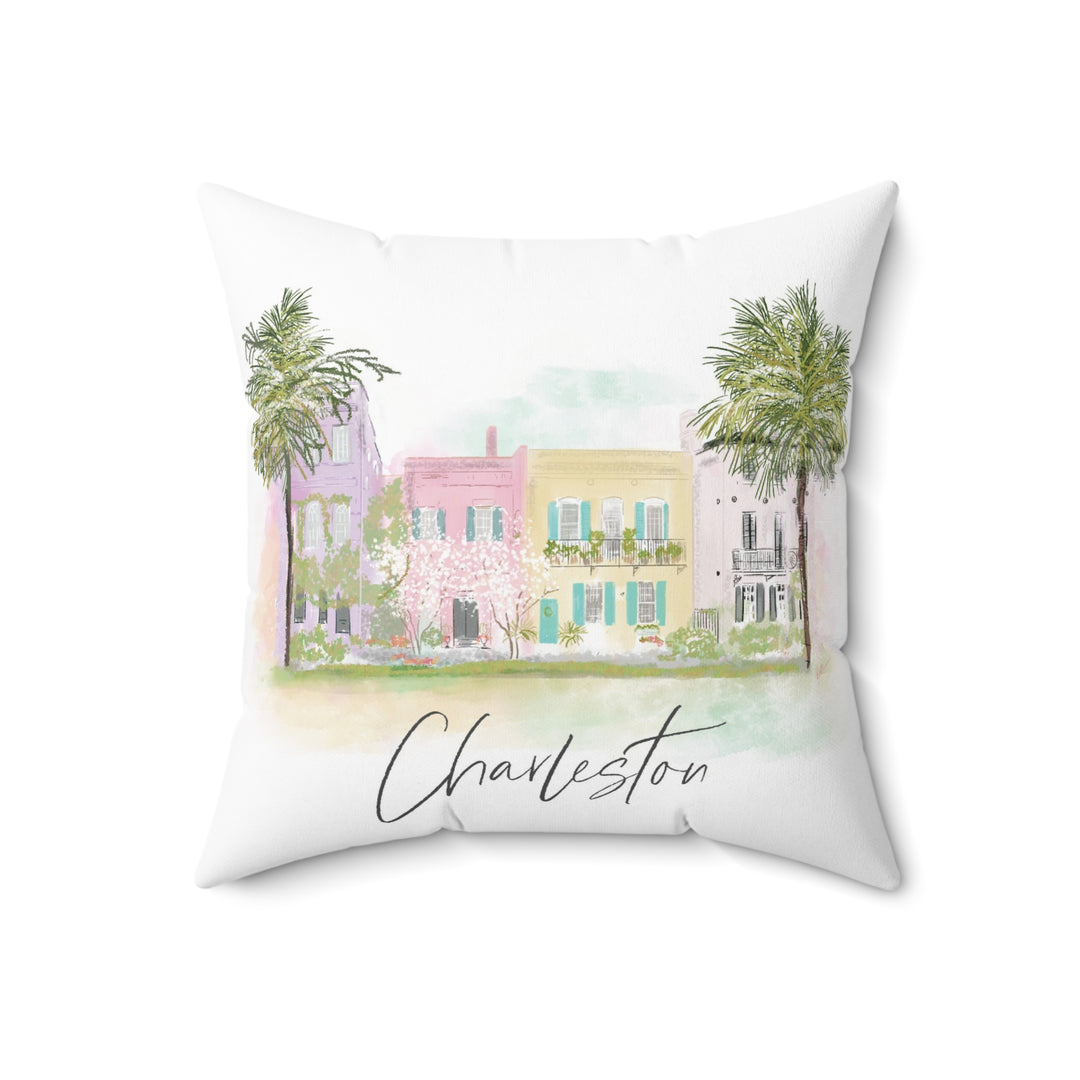 Rainbow Row-Pillow