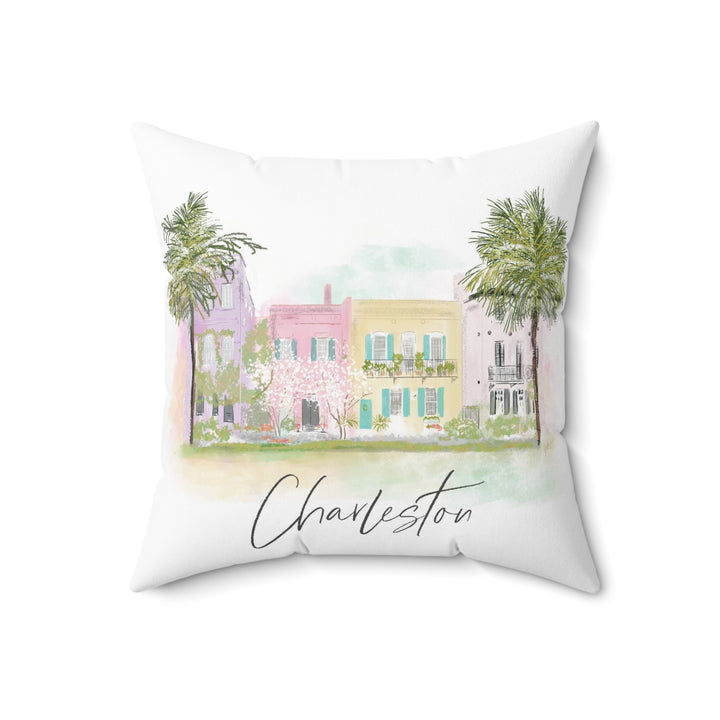Rainbow Row-Pillow