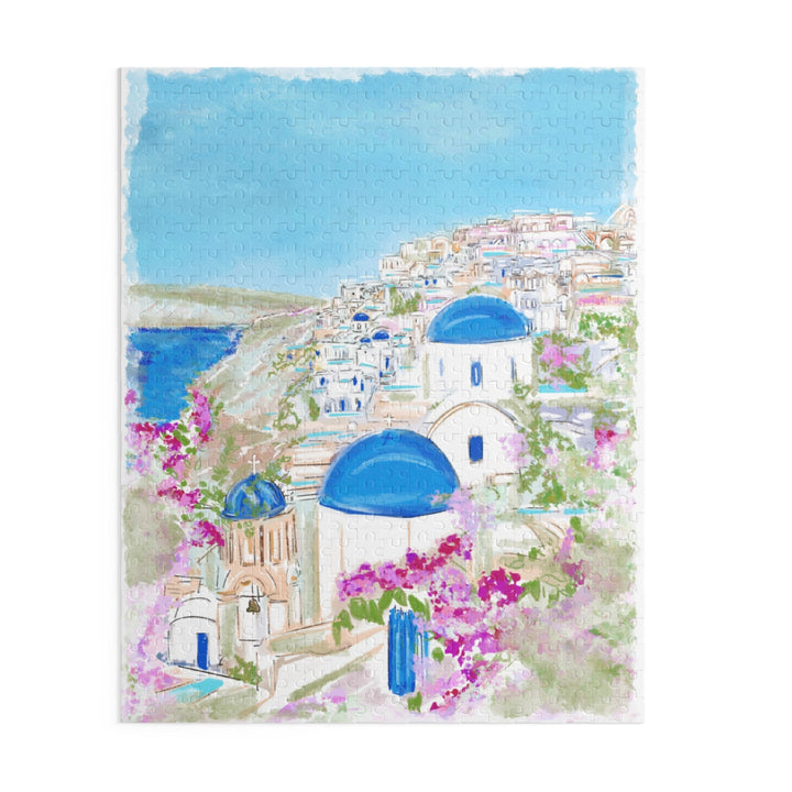 SANTORINI BLUES - Puzzle (120, 252, 500-Piece)