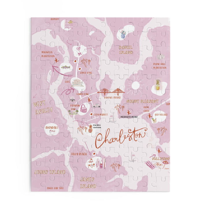 CHARLESTON MAP - Puzzle (120, 252, 500-Piece)