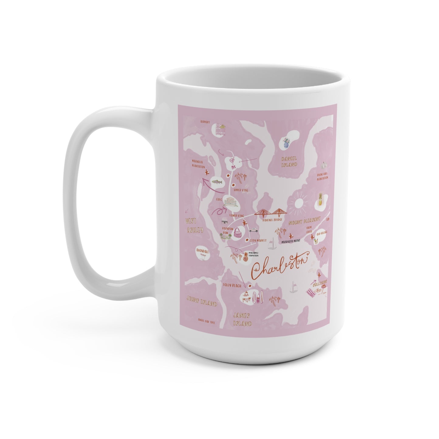 CHARLESTON MAP-Mug