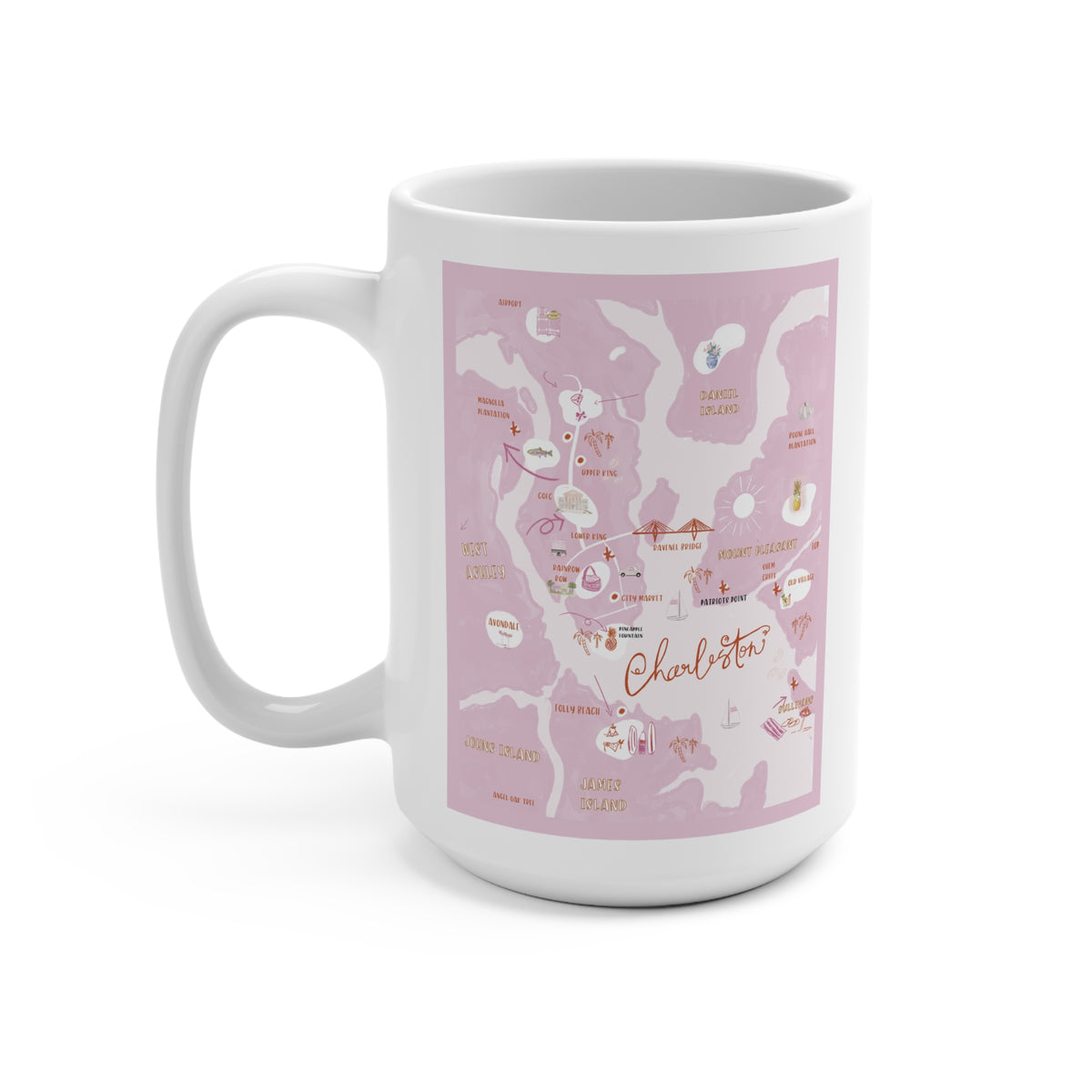 CHARLESTON MAP-Mug