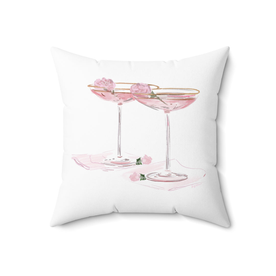 TWO PINK MARTINIS - Pillow