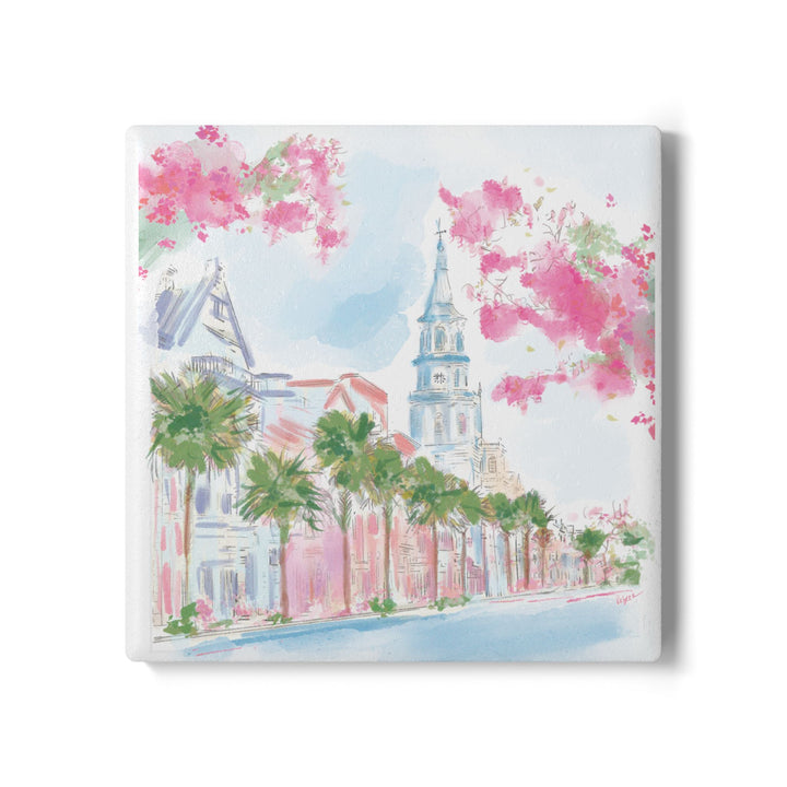 COASTAL SPRING ST - Ceramic Coaster