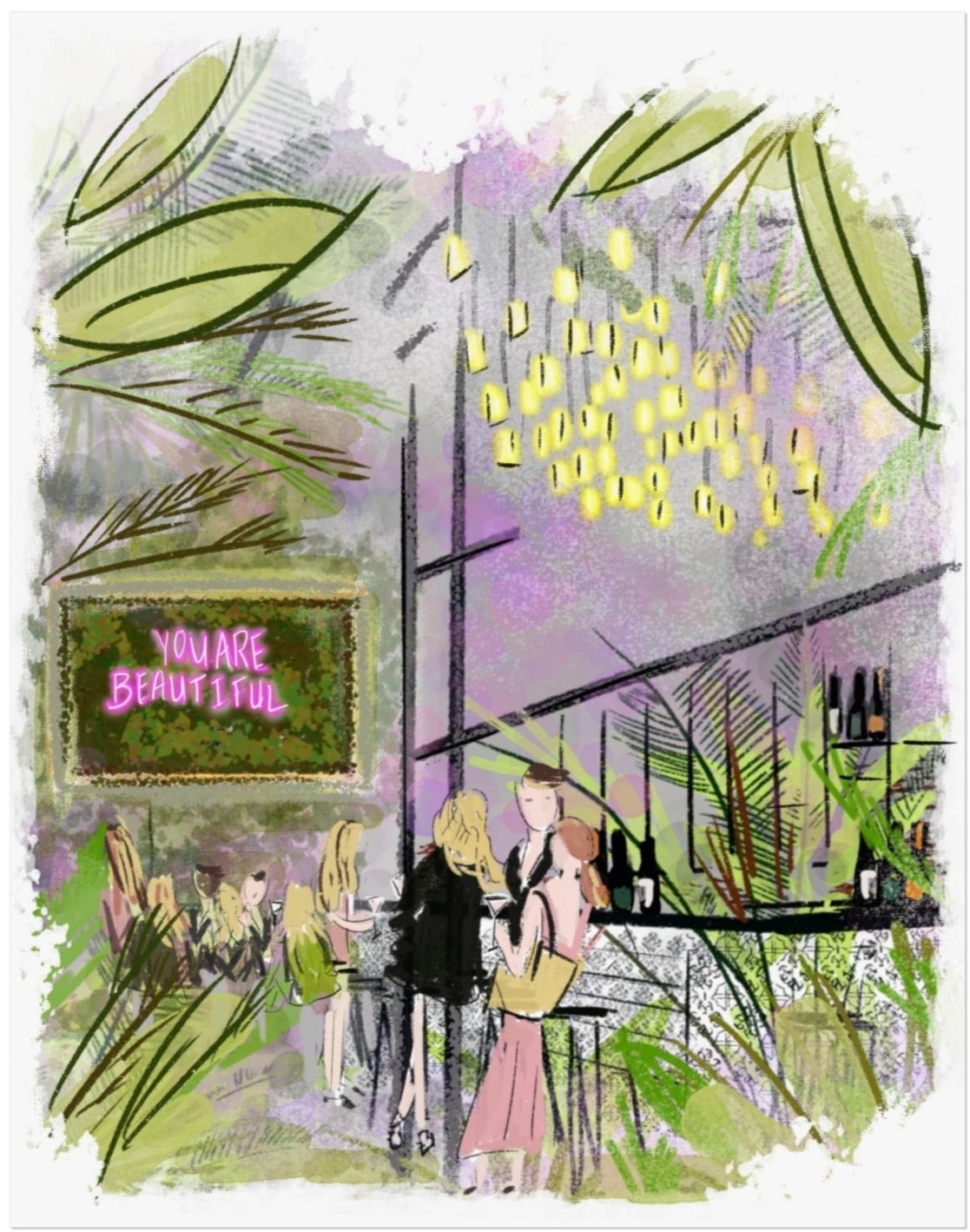 REPUBLIC GARDEN & LOUNGE - Art Print