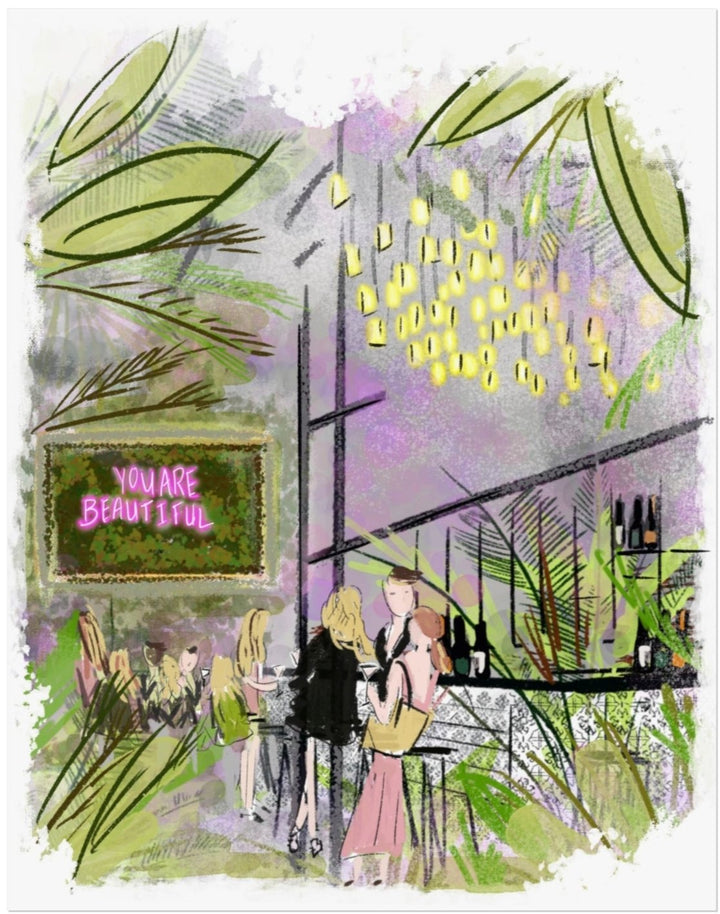 REPUBLIC GARDEN & LOUNGE - Art Print
