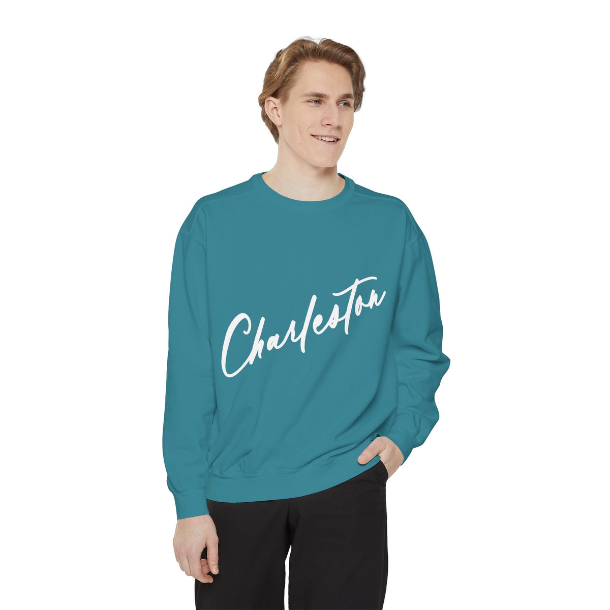 NO PLACE LIKE HOME CHARLESTON-Comfort Colors Crewneck