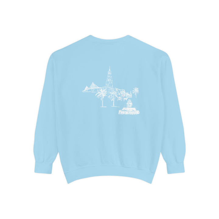 CHARLESTON SKYLINE (Chambray) - Comfort Colors Crewneck