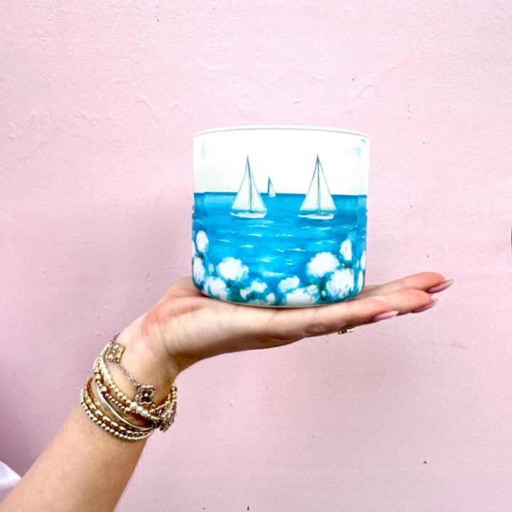 WHITE SAILBOATS - Candle
