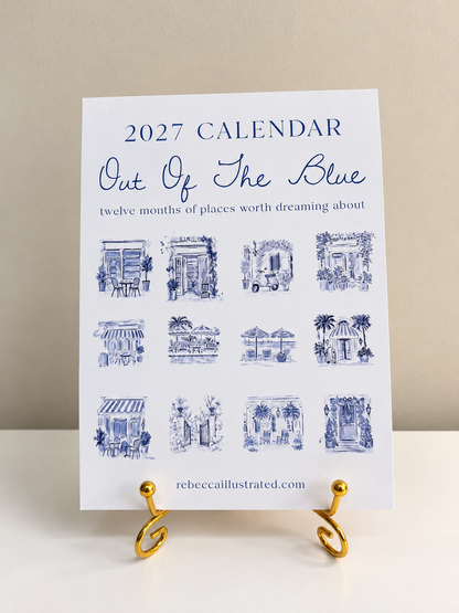 Out of the Blue 2027 Desk Calendar