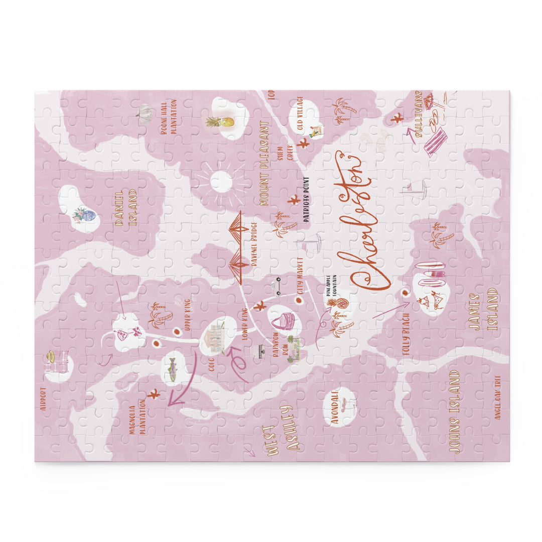 CHARLESTON MAP - Puzzle (120, 252, 500-Piece)