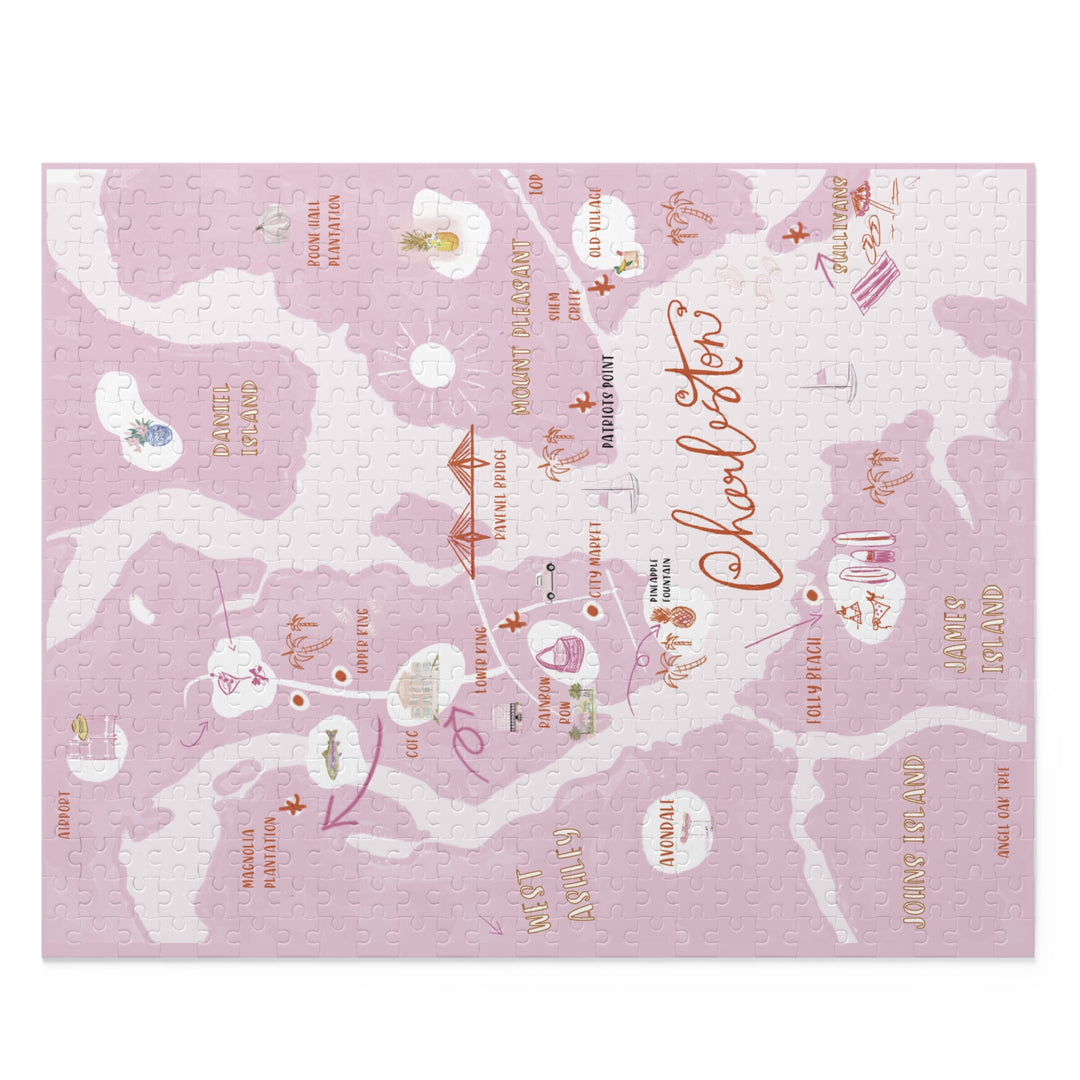 CHARLESTON MAP - Puzzle (120, 252, 500-Piece)
