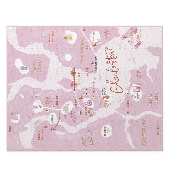 CHARLESTON MAP - Puzzle (120, 252, 500-Piece)