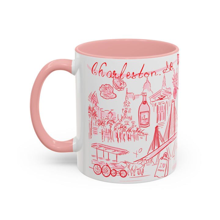 Pink & Red Everything Charleston Mug, 11oz