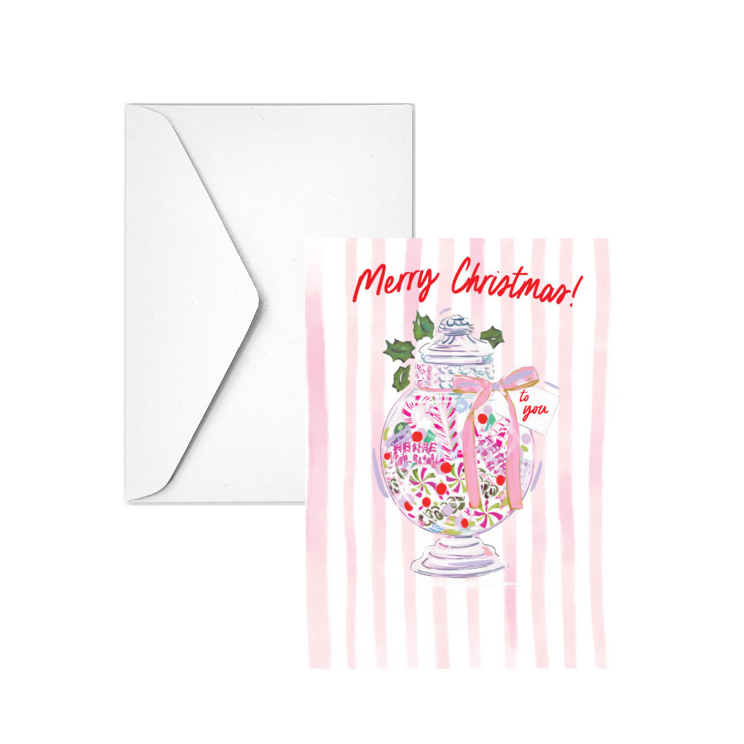 MERRY CHRISTMAS CANDY - Note Card