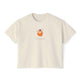Cream cropped t-shirt featuring a hand-painted Old Fashioned cocktail with a cherry garnish and the text ‘Old soul, old fashioned,’ illustrated by Rebecca Illustrated."