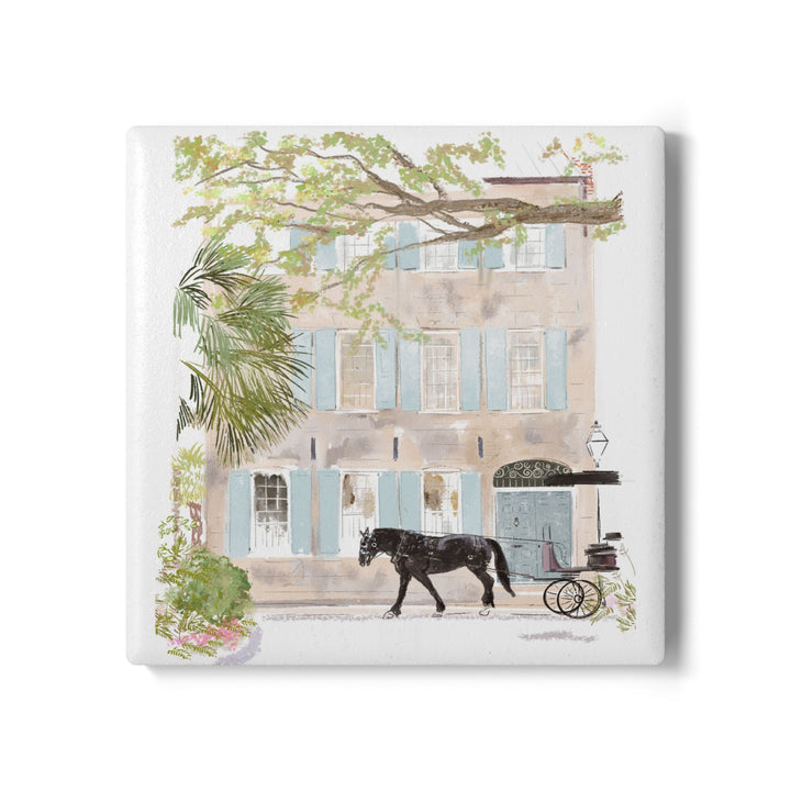 Black Horse-Ceramic Coaster