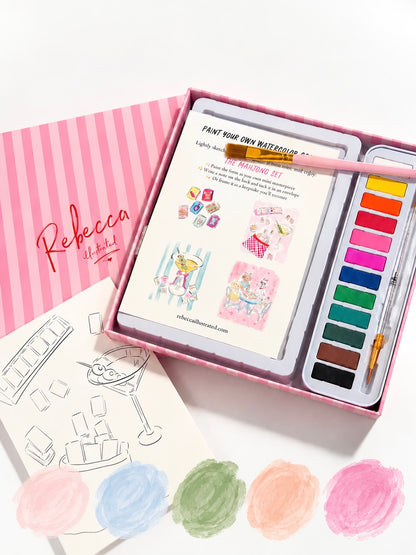 PAINT YOUR OWN: Watercolor Kit- Mahjong