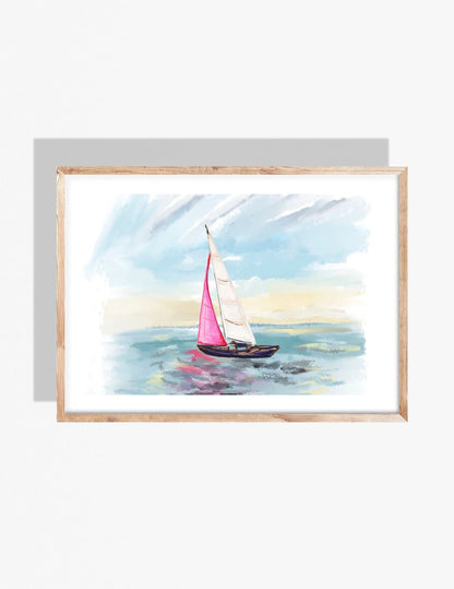 SET SAIL - Art Print