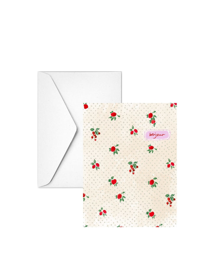 BONJOUR - Note Card