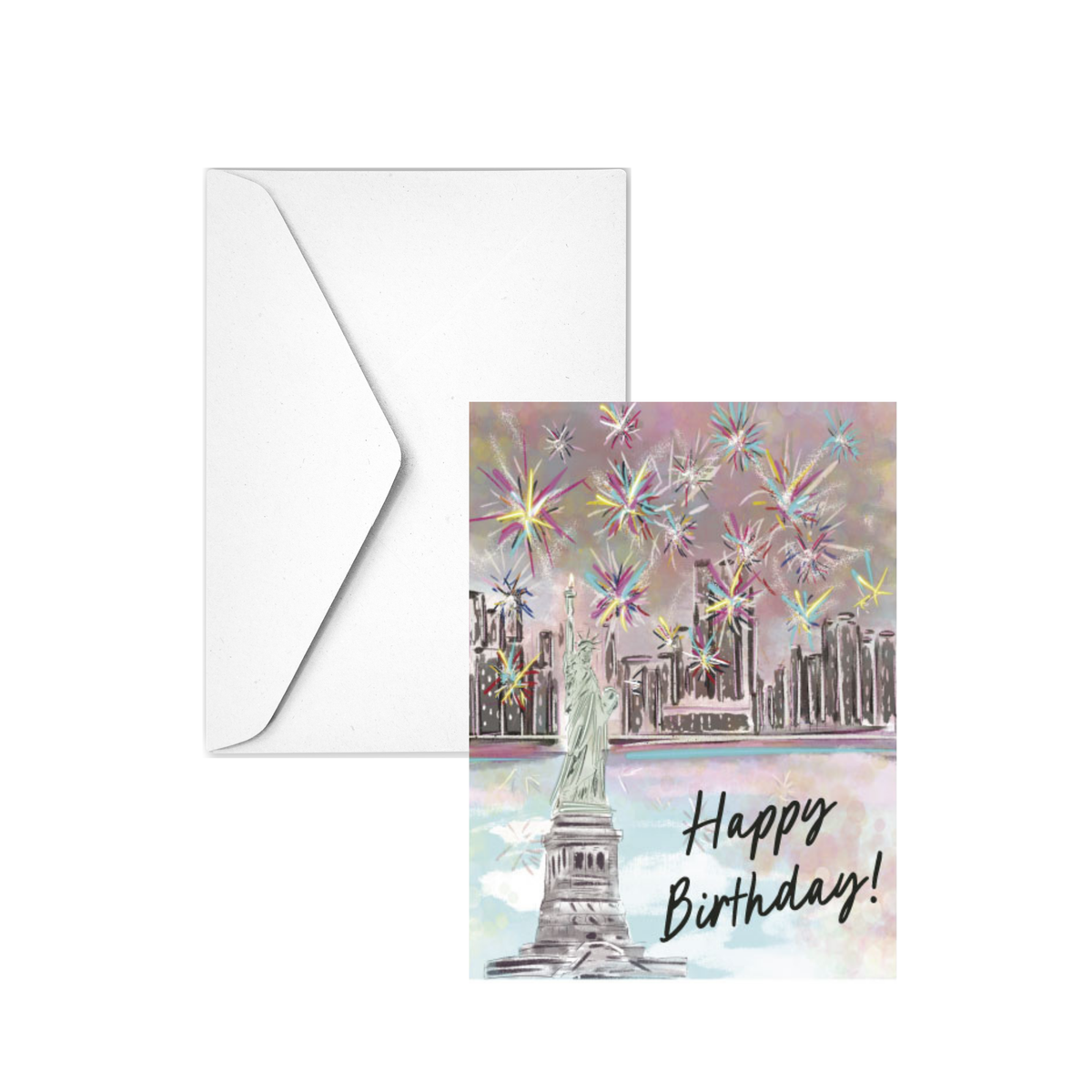 FIREWORKS BIRTHDAY - Note Card
