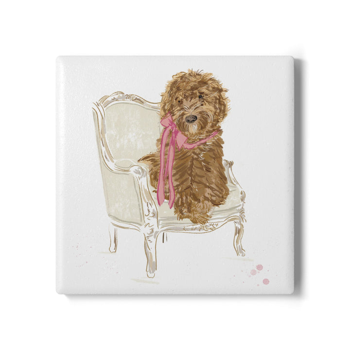 Sit Pretty Doodle-Ceramic Coaster
