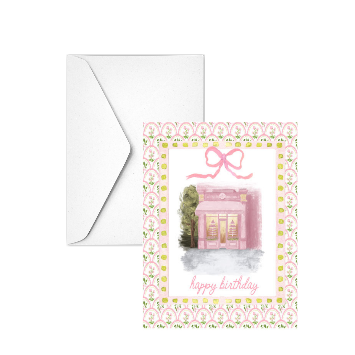 HAPPY PINK BAKERY - Note Card