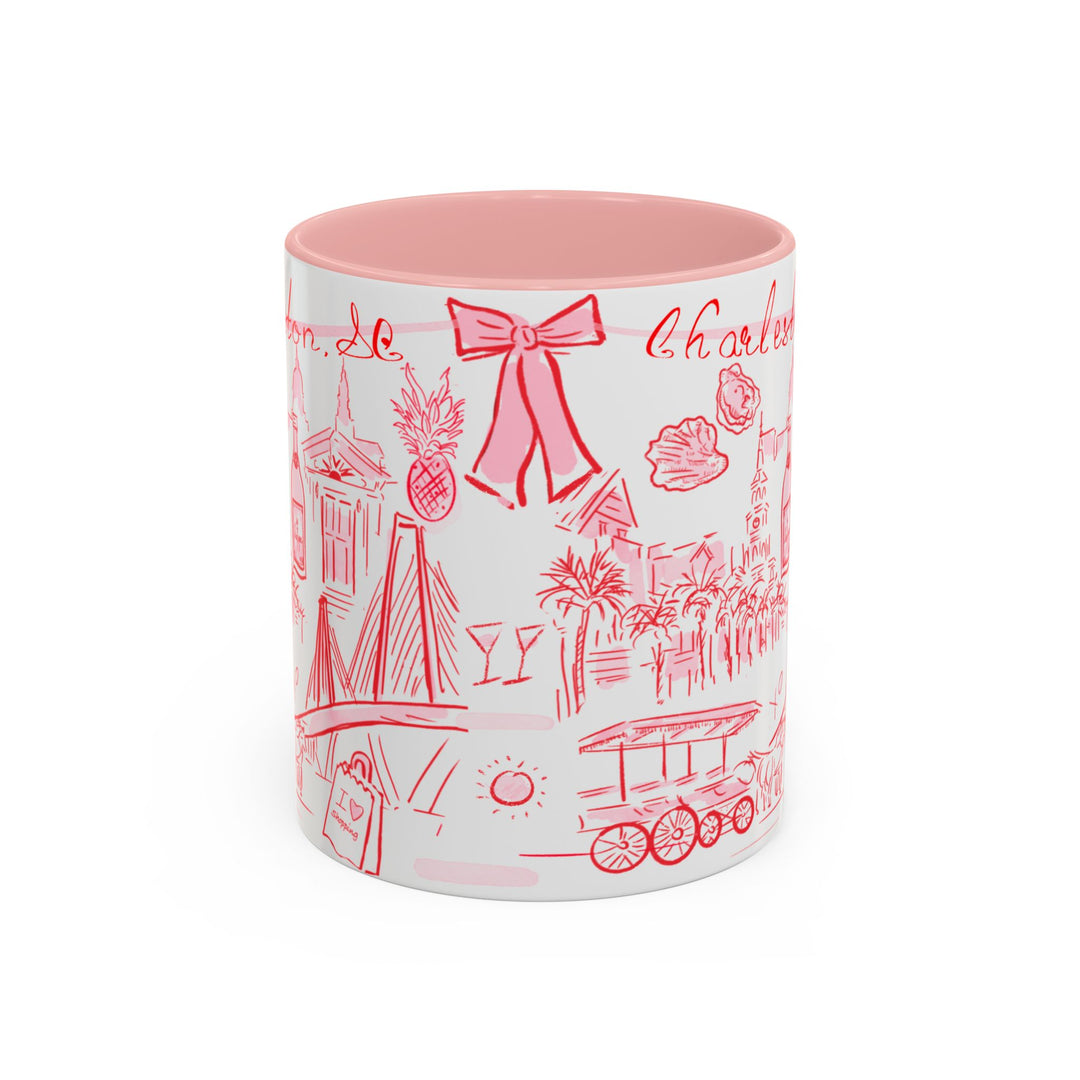 Pink & Red Everything Charleston Mug, 11oz